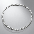 VALTARIS Thin Sterling Silver Figaro Bracelet  – 3mm