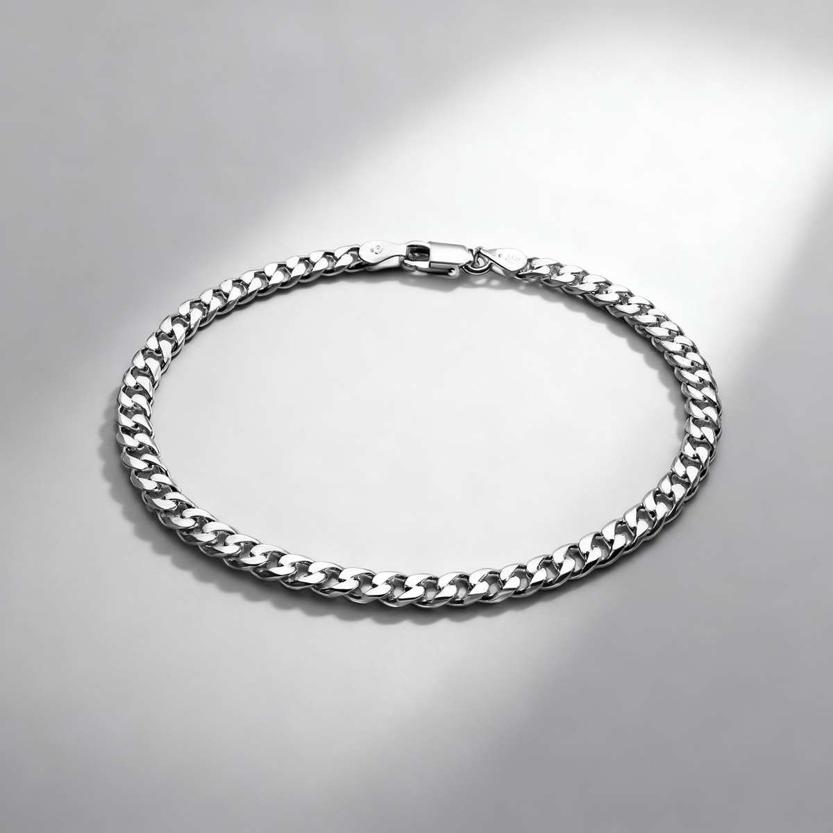 VORION Sterling Silver Light Cuban Bracelet - 2.5mm