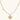 Gold-plated wavy jewelry set with crystal detailing featuring necklace with dual chains and matching textured earrings