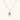 Gold necklace with navy lapis lazuli stone and iridescent mother-of-pearl teardrop pendant with crystal accents
