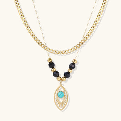 Eye of Serenity Layered Necklace