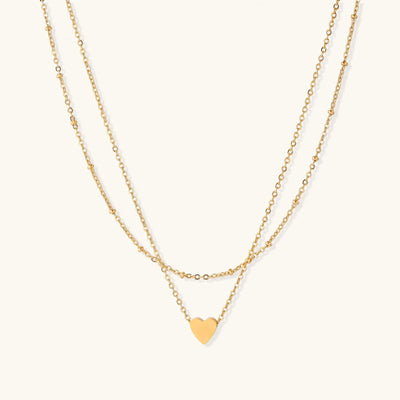 Layered Heart Necklace
