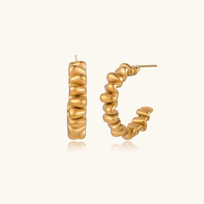 Twisted Gold Hoops