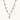 Gold necklace with iridescent baroque pearl pendant, purple amethyst beads, and crystal star charm on cream background