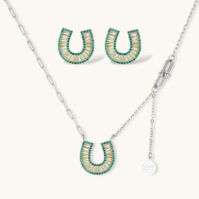 Jade Horseshoe Set