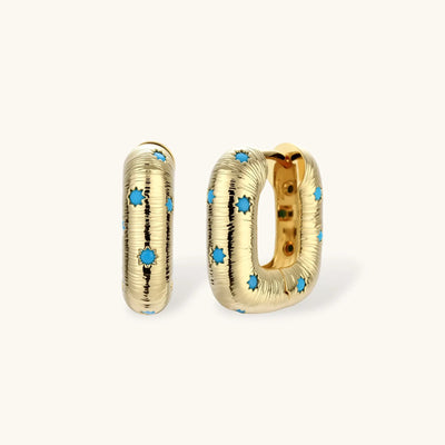 Celestial Huggie Hoops
