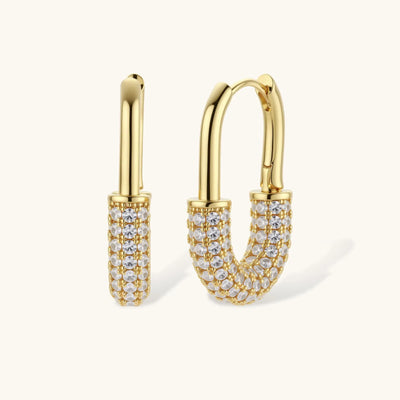 Golden Glow Huggie Hoops