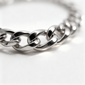 VORION Sterling Silver Light Cuban Bracelet - 4mm
