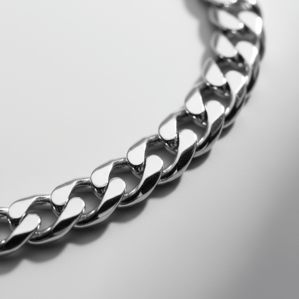 VORION Sterling Silver Light Cuban Bracelet - 2.5mm