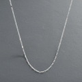 VALTARIS Thin Sterling Silver Figaro Necklace  – 2mm
